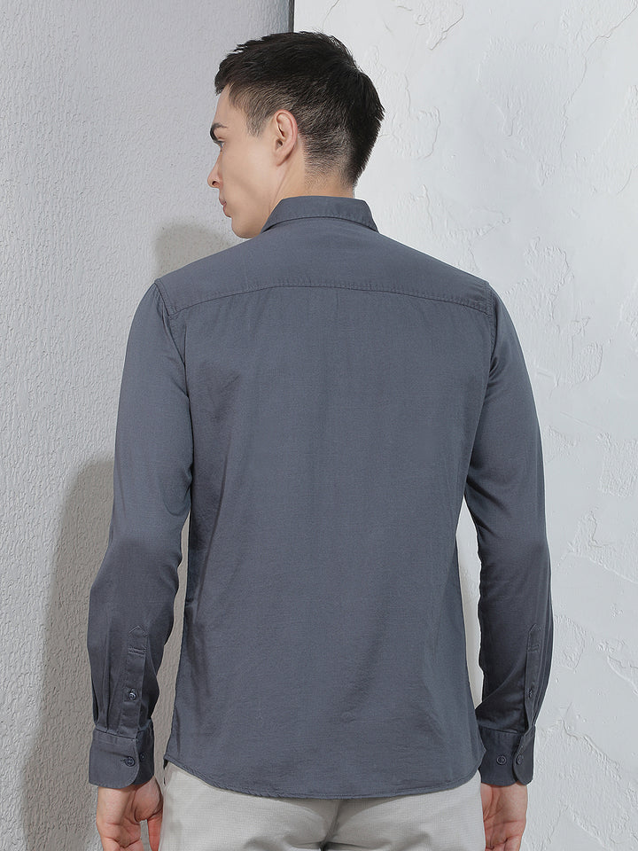 Contemporary Coastal Teal Teal Blue Shirt