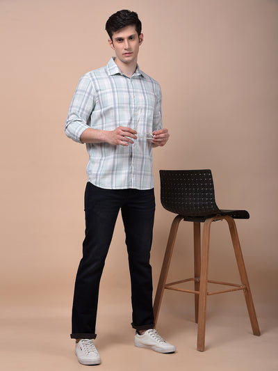 Multi-Color Checked 100% Cotton Shirt