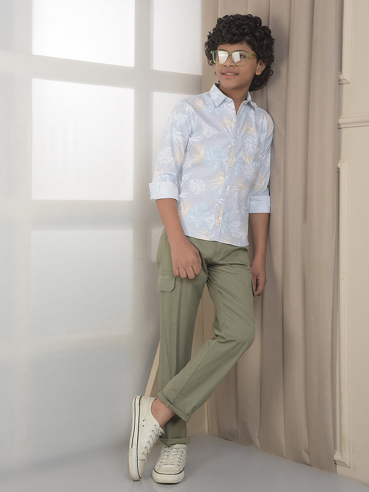 Multi-Color Floral Print 100% Cotton Shirt