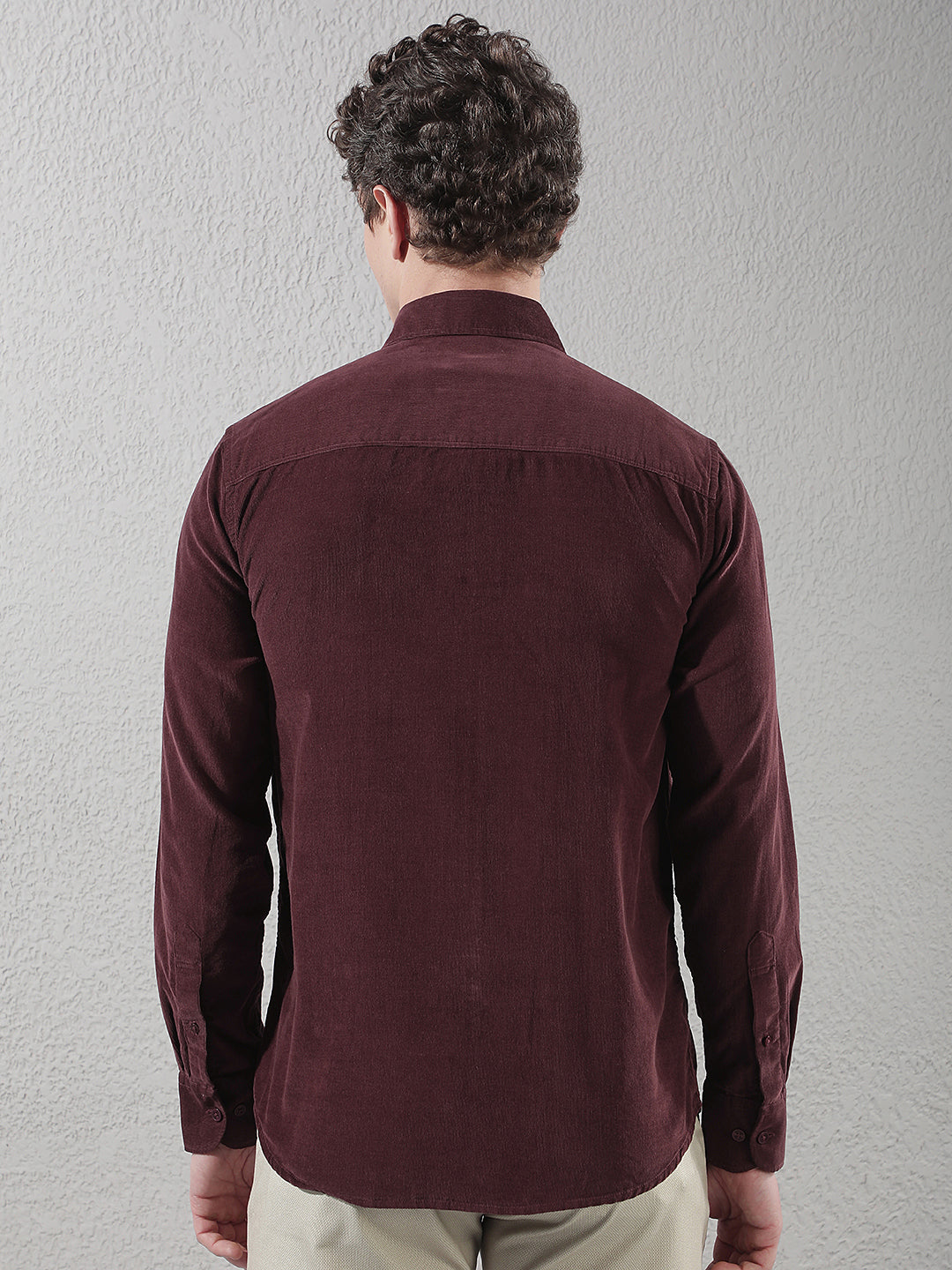 Classic Rich Wine Corduroy Shirt