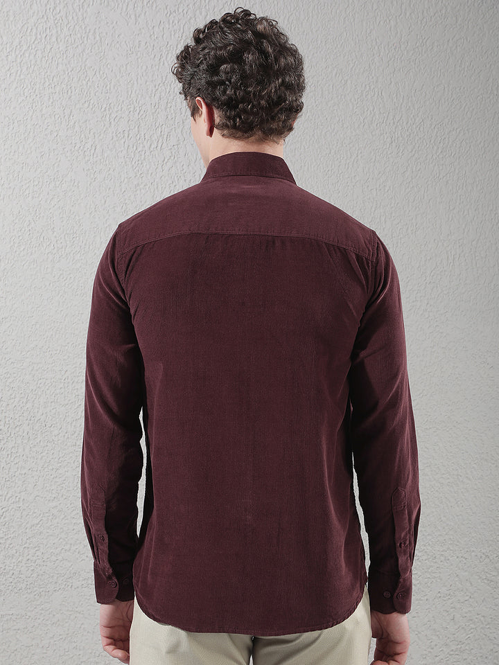 Classic Rich Wine Corduroy Shirt
