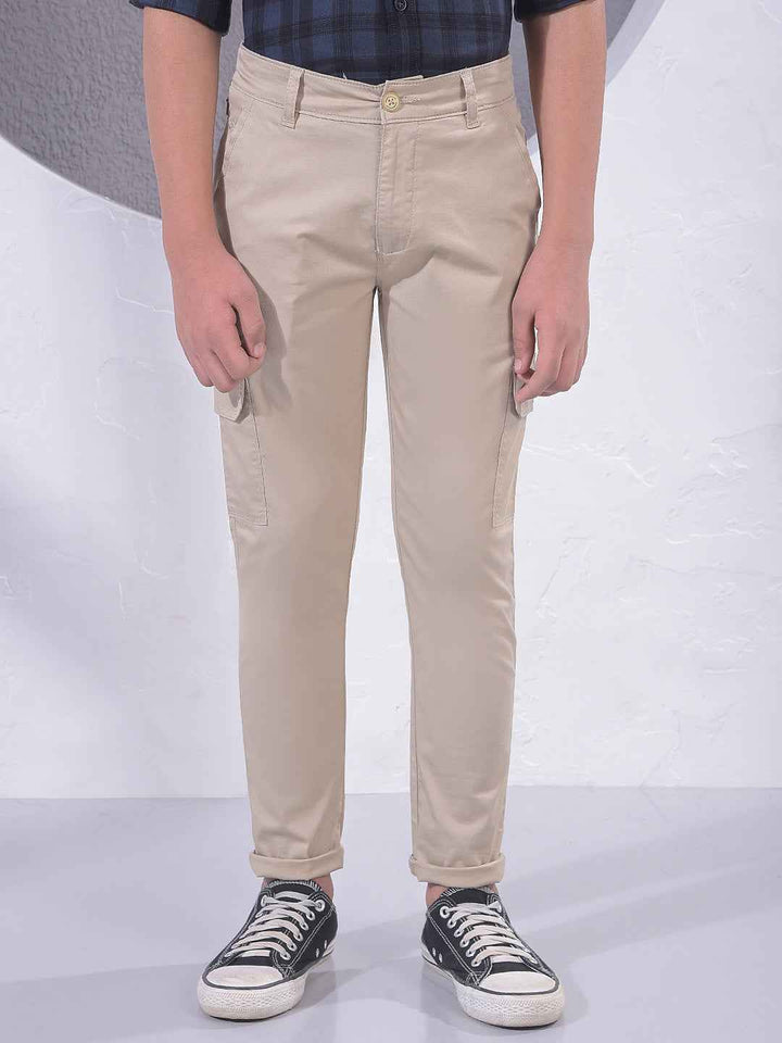 Khaki Cargo Trousers