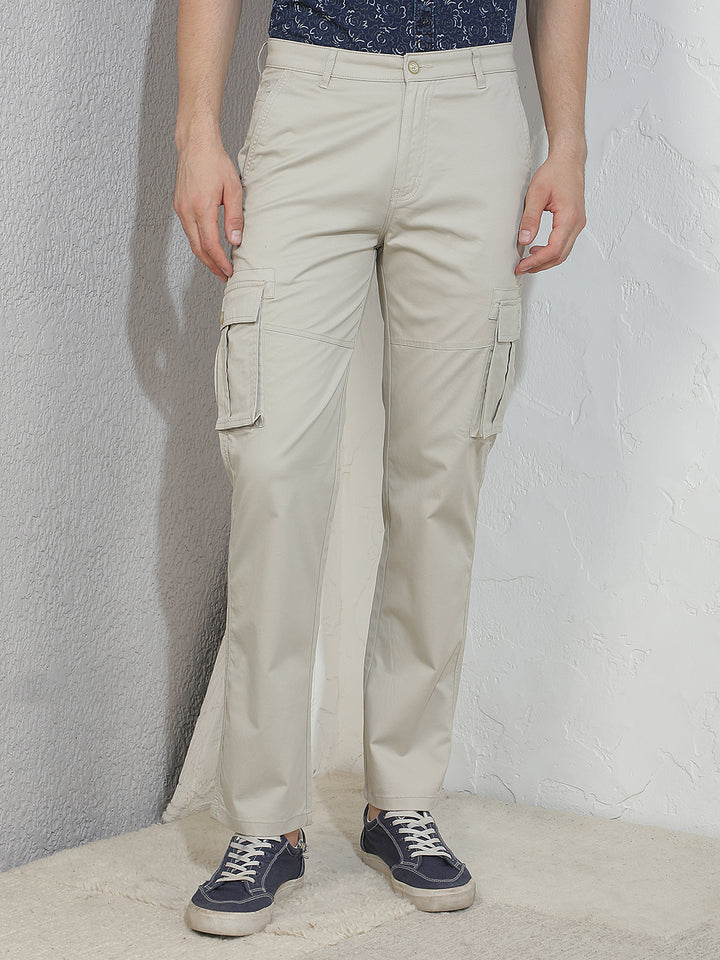 Essential Warm Sand Beige Cargo Trousers