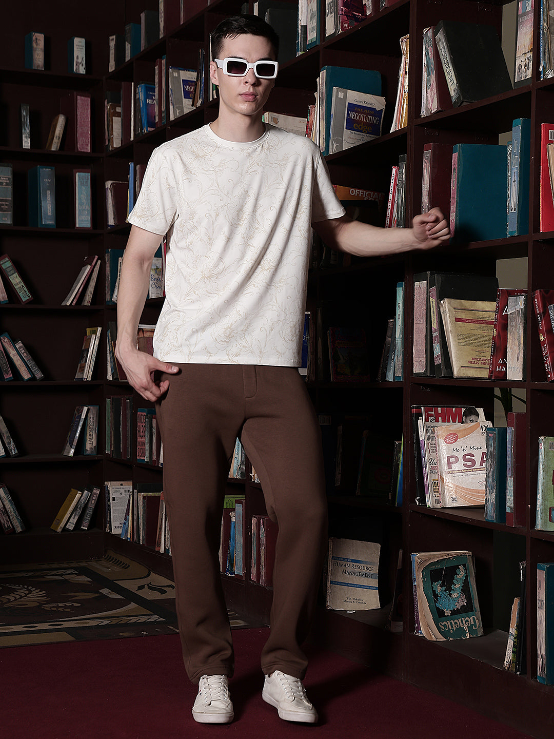 Structured Cinnamon Brown Trackpants