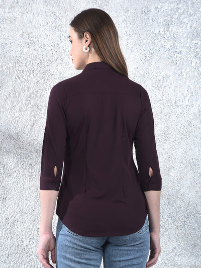 Mulberry Chic Tailored Shirt