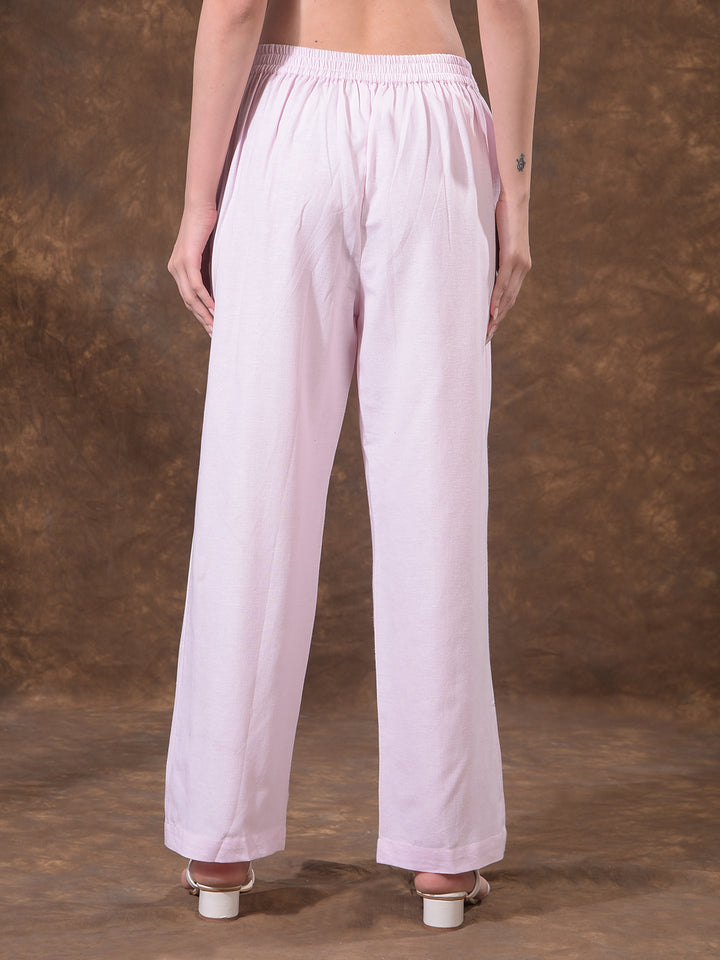 Modern Coral Pink Straight Pant