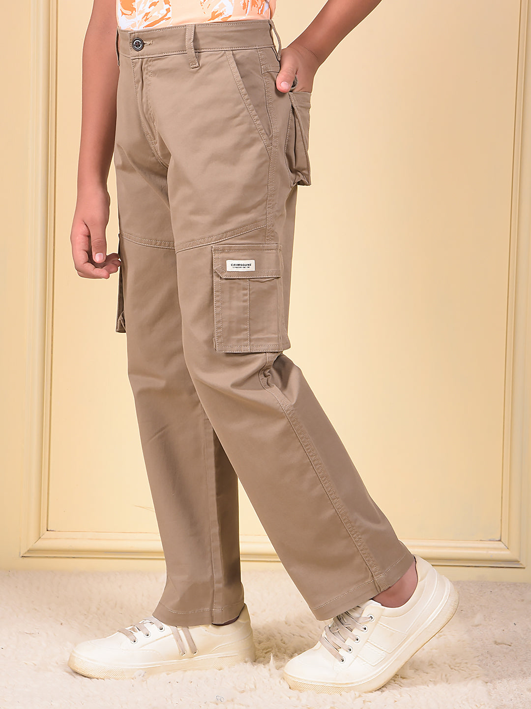 Khaki Cargo Trousers