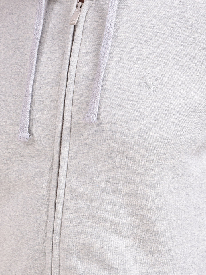 Grey Hooded Neck Sweatshirt