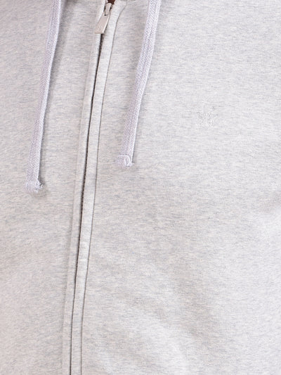 Grey Hooded Neck Sweatshirt