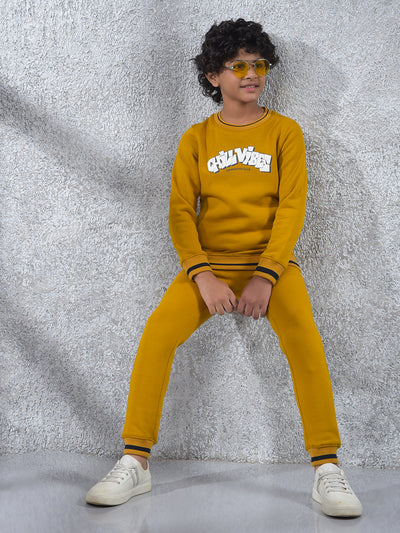Relaxed Fit Mustard Joggers
