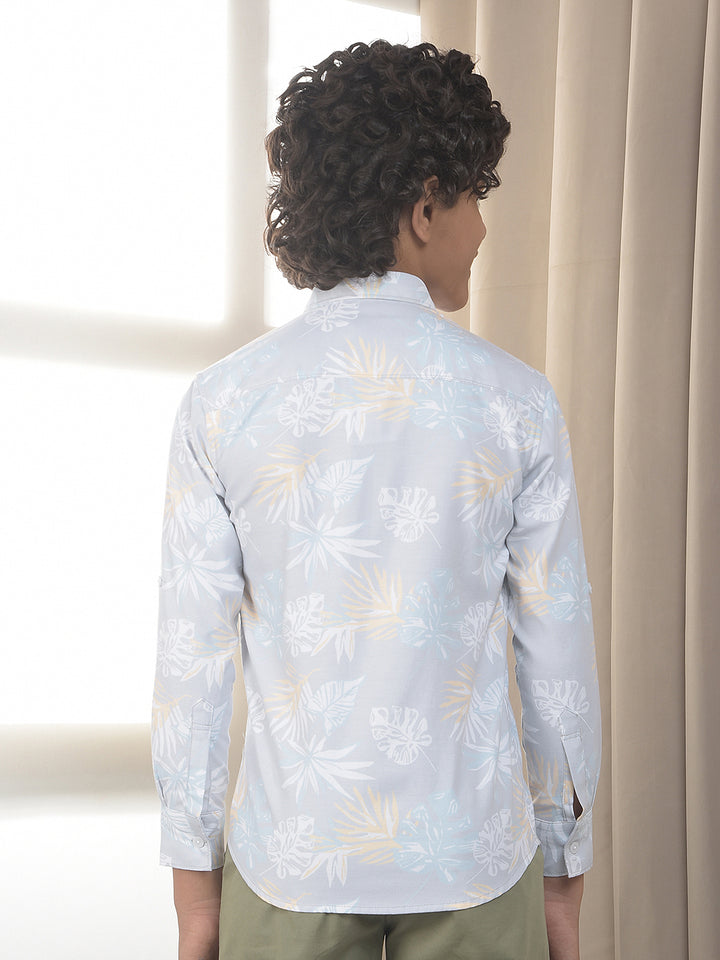 Multi-Color Floral Print 100% Cotton Shirt