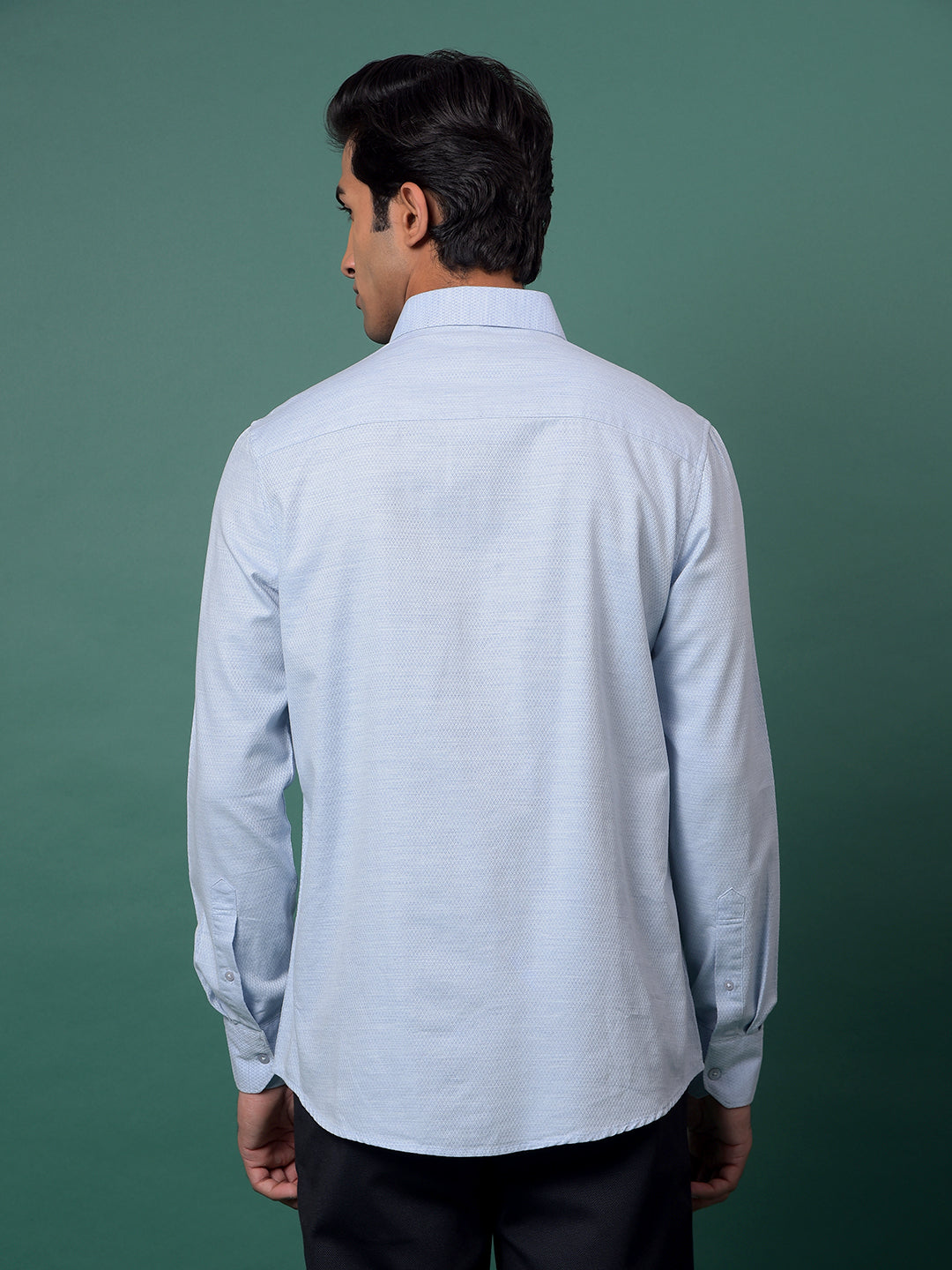 Blue Jacquard Shirt