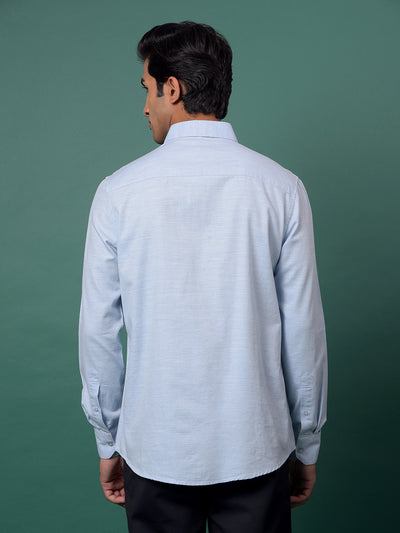 Blue Jacquard Shirt