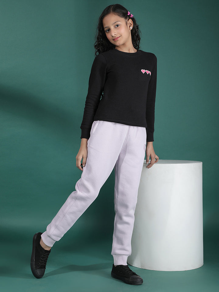 loud Heart Lilac Purple Joggers