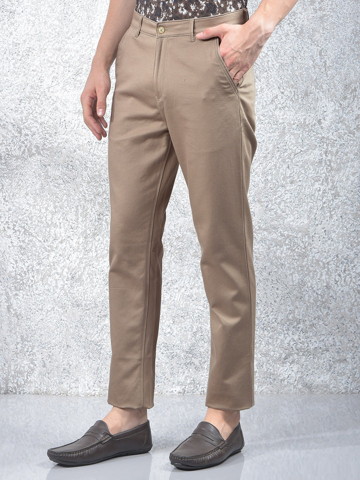 Modern Detailing Khaki Trousers