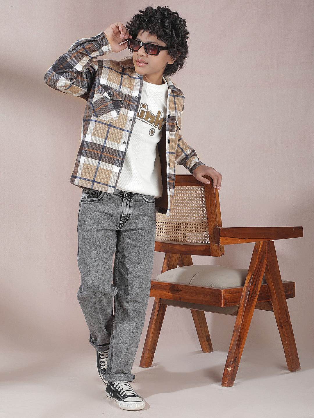 Multi-Color Checked Shacket