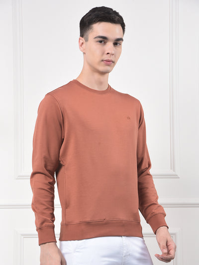 Red Typographic Print Sweatshirt