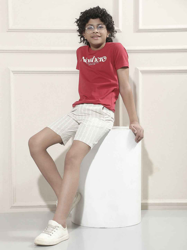 Red Graphic Print T-Shirt