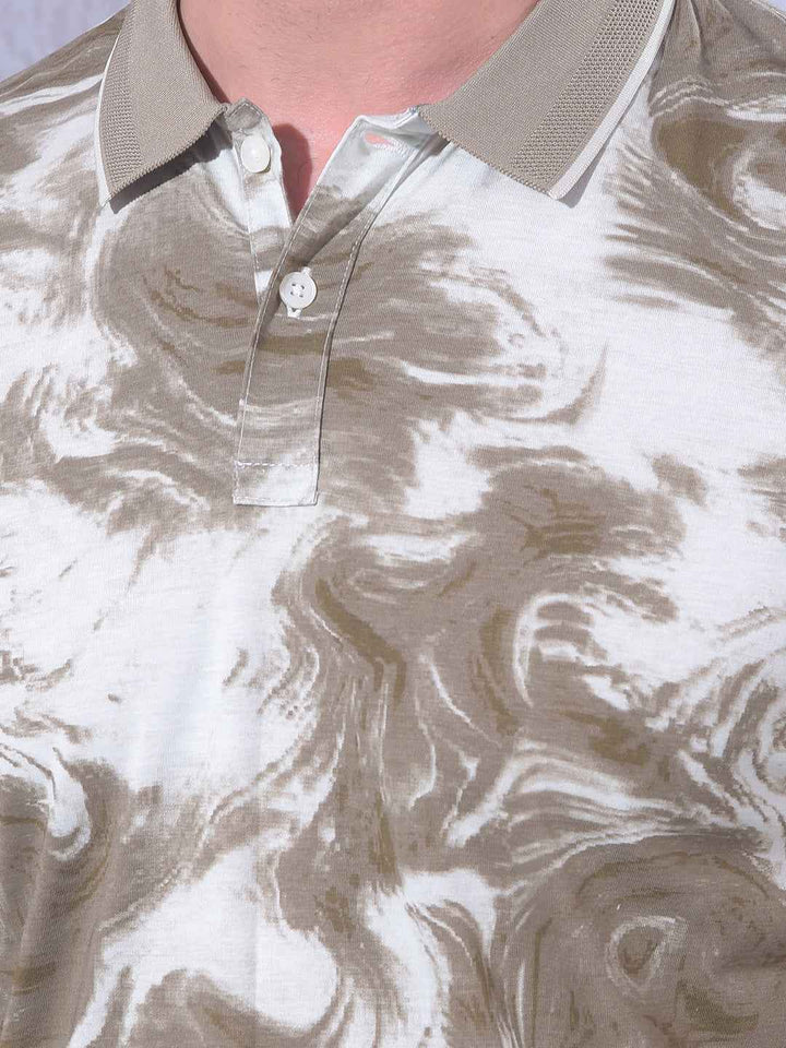 Brown Printed T-Shirt