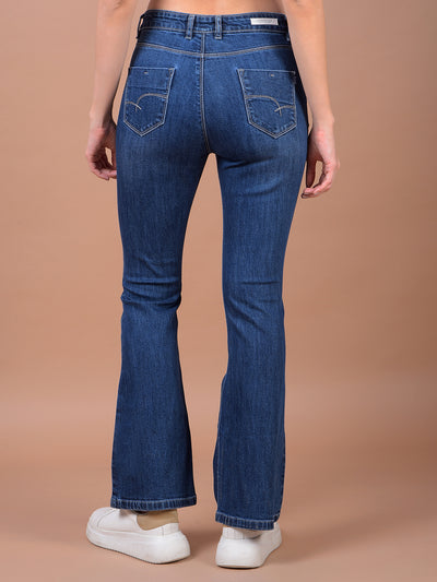 Blue Bootcut Jeans