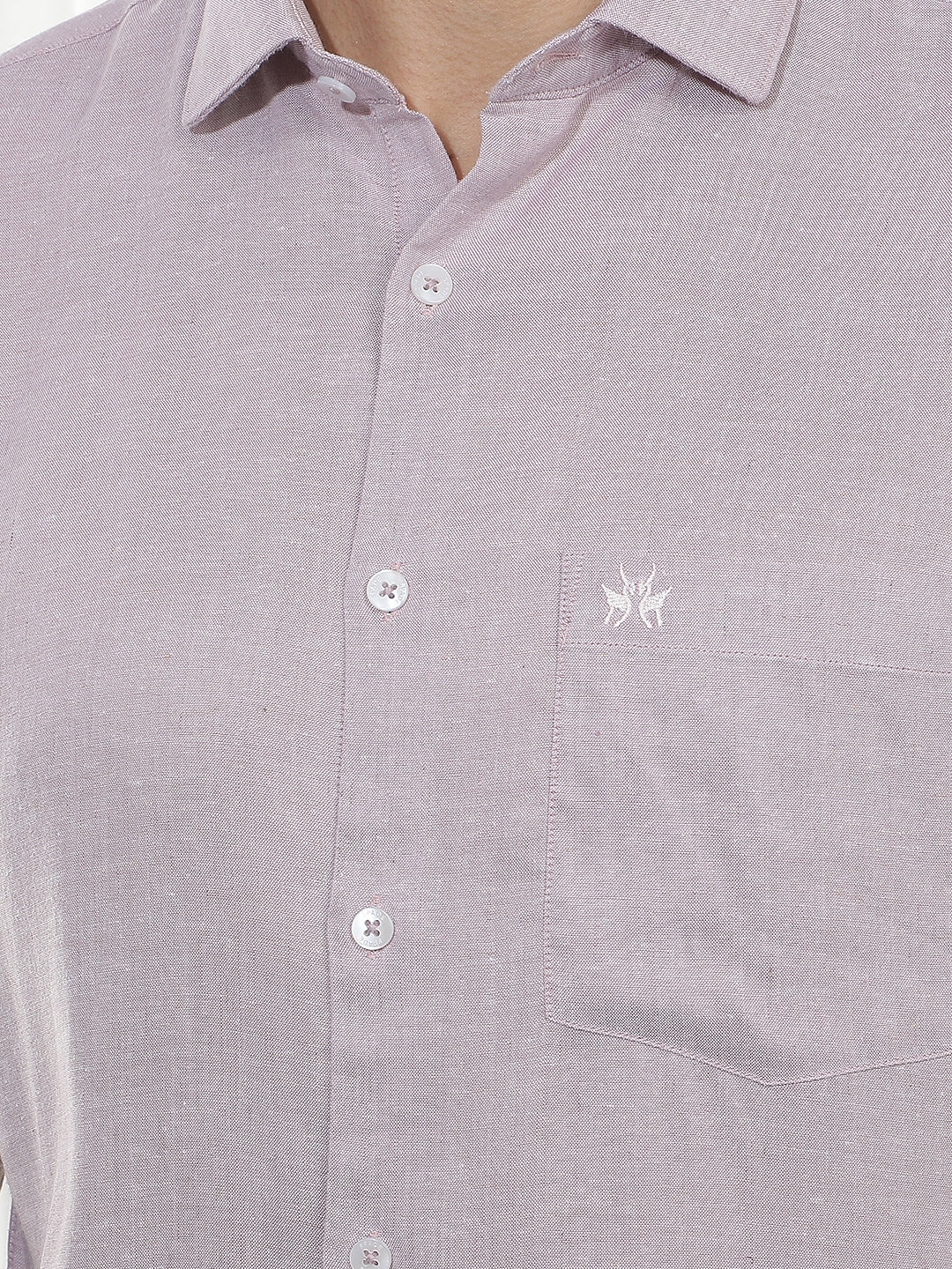 Modern Mauve Casual Linen Shirt