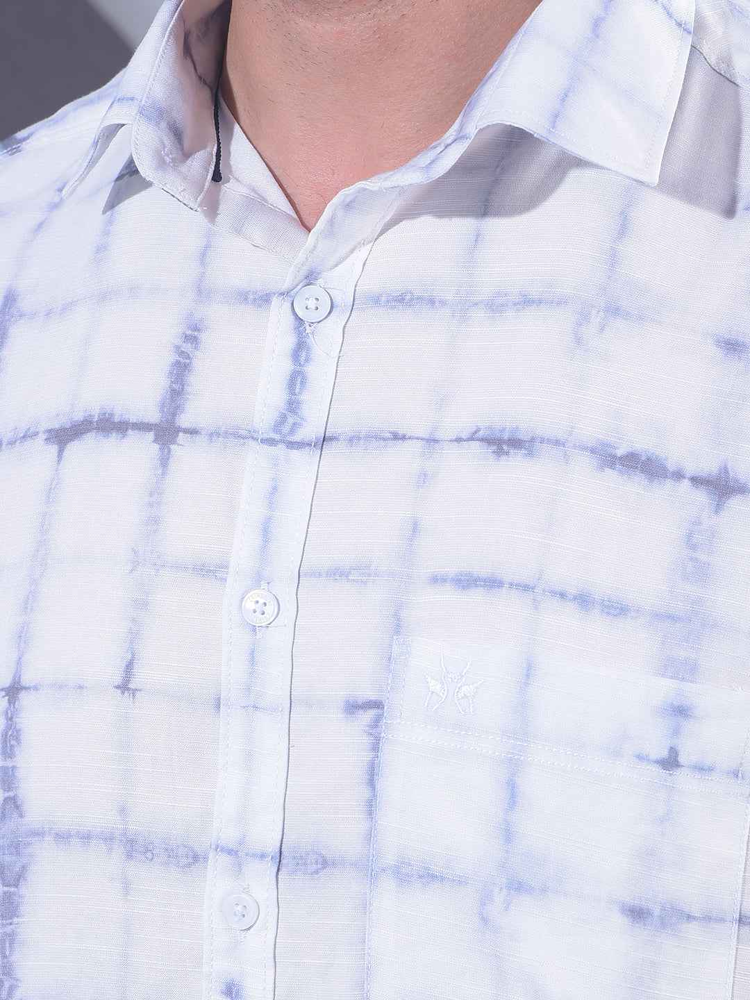 White Checked Shirt