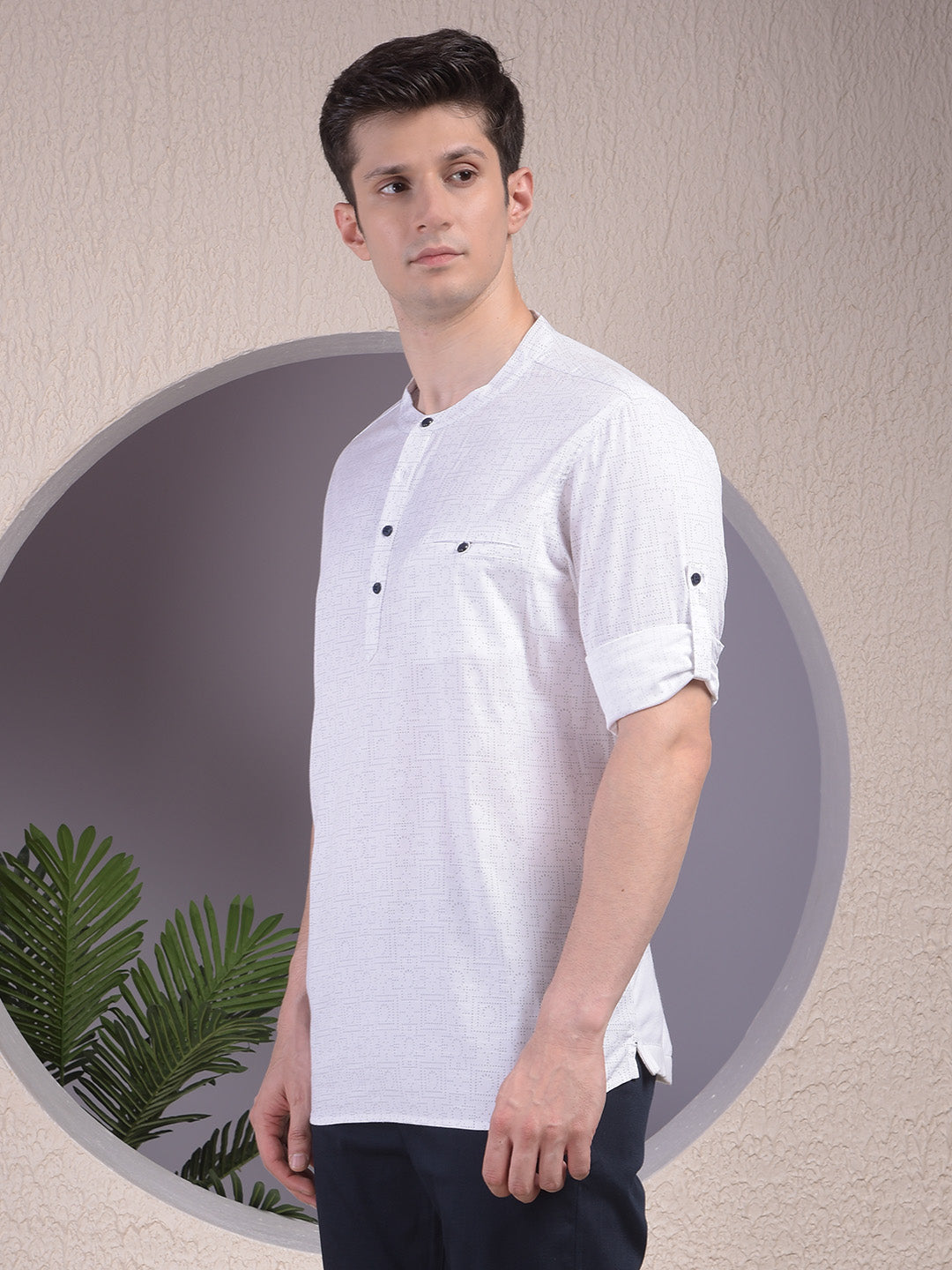 Dreamy White Printed Kurta