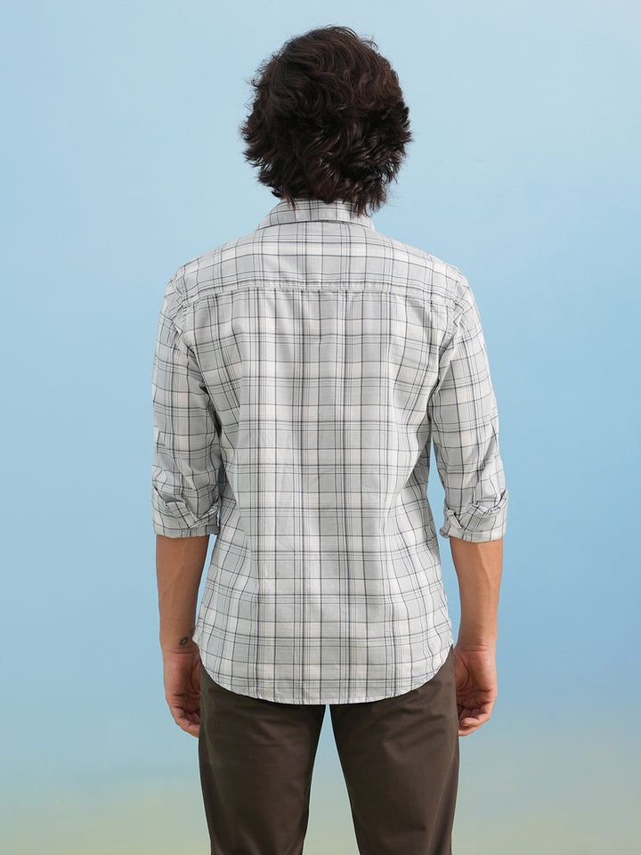 Green Checked 100% Cotton Shirt