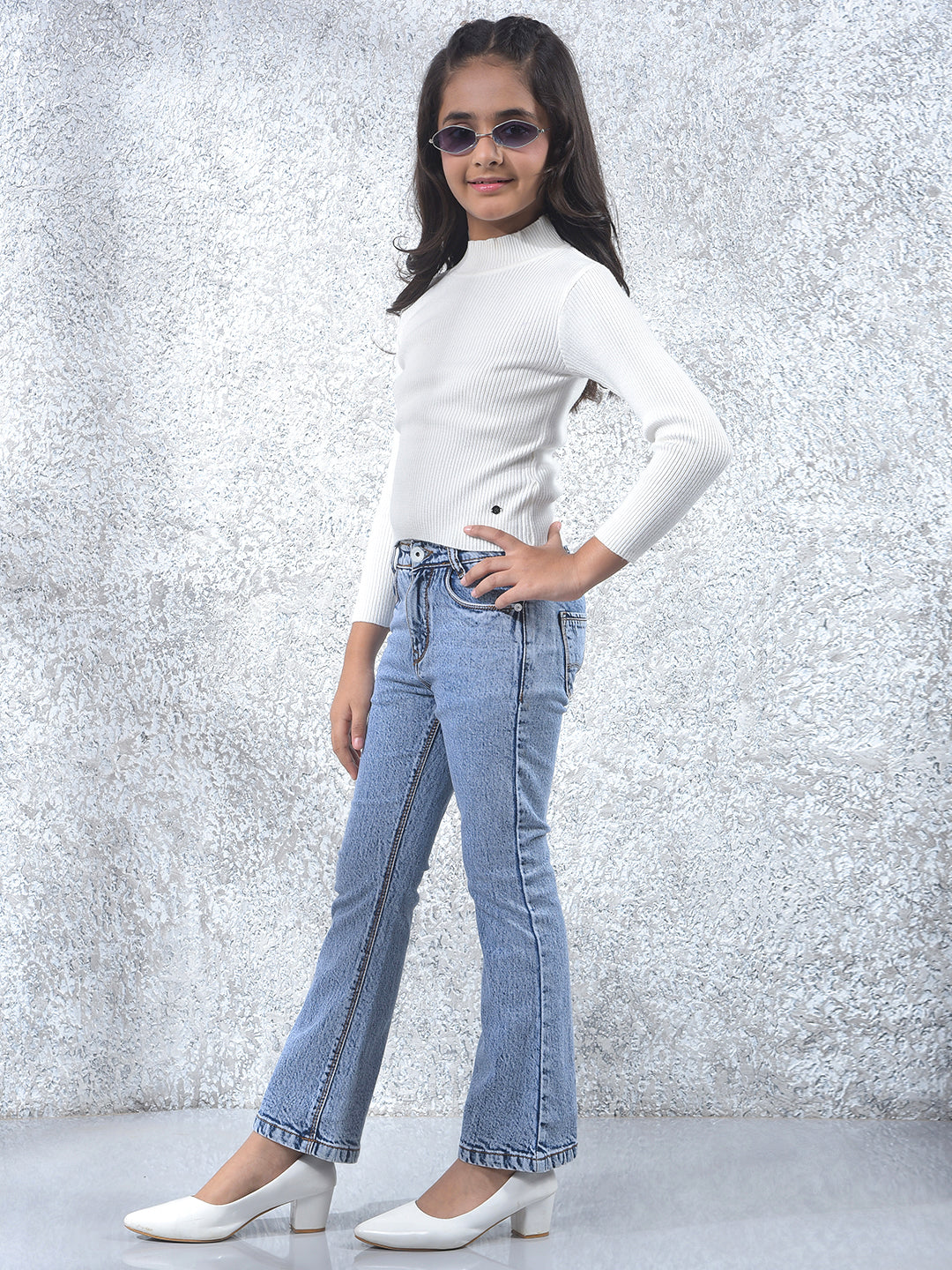 Classic White Knitted Sweater