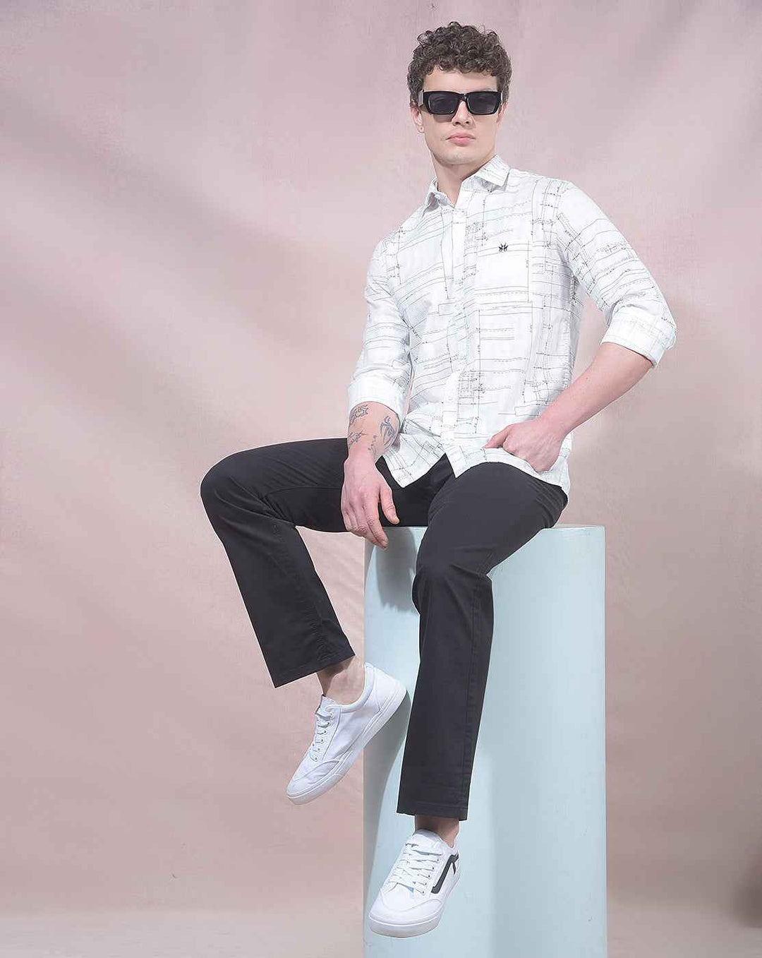 Wink Black Straight Trousers