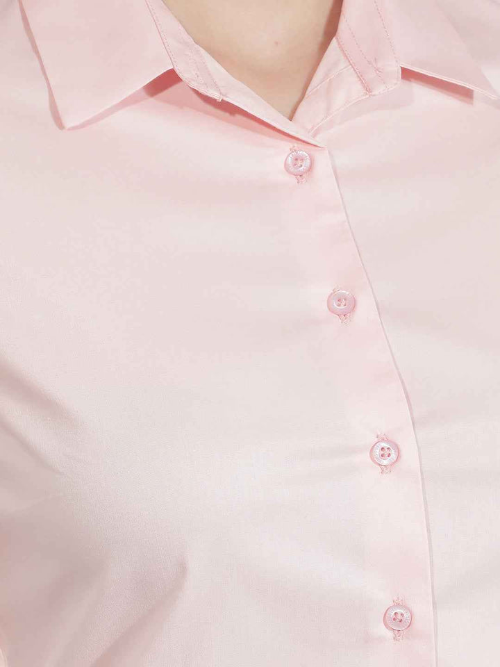 Soft Peach Semi-Formal Shirt