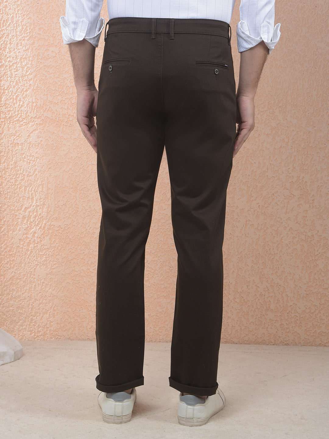 Chocolate Brown Casual Trousers