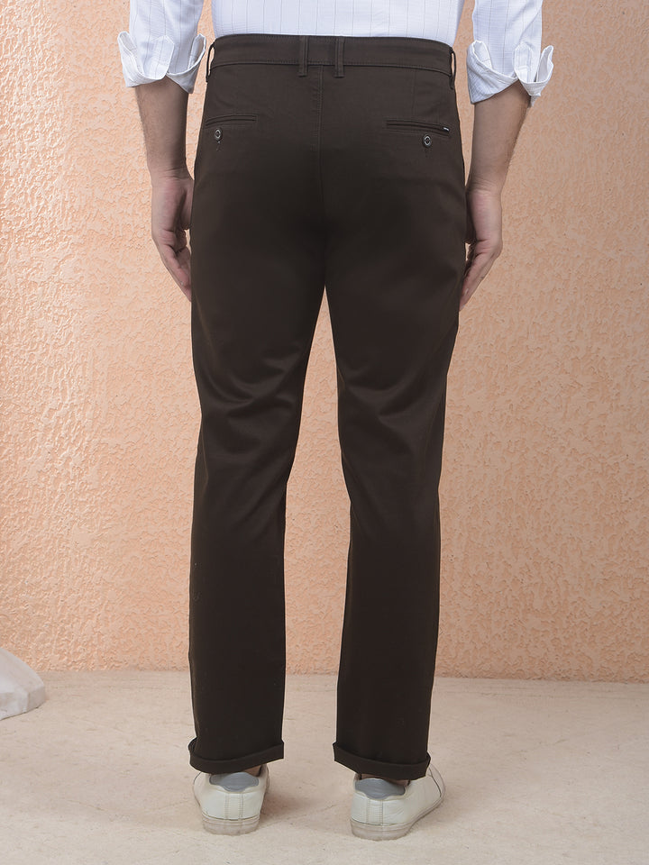 Chocolate Brown Casual Trousers