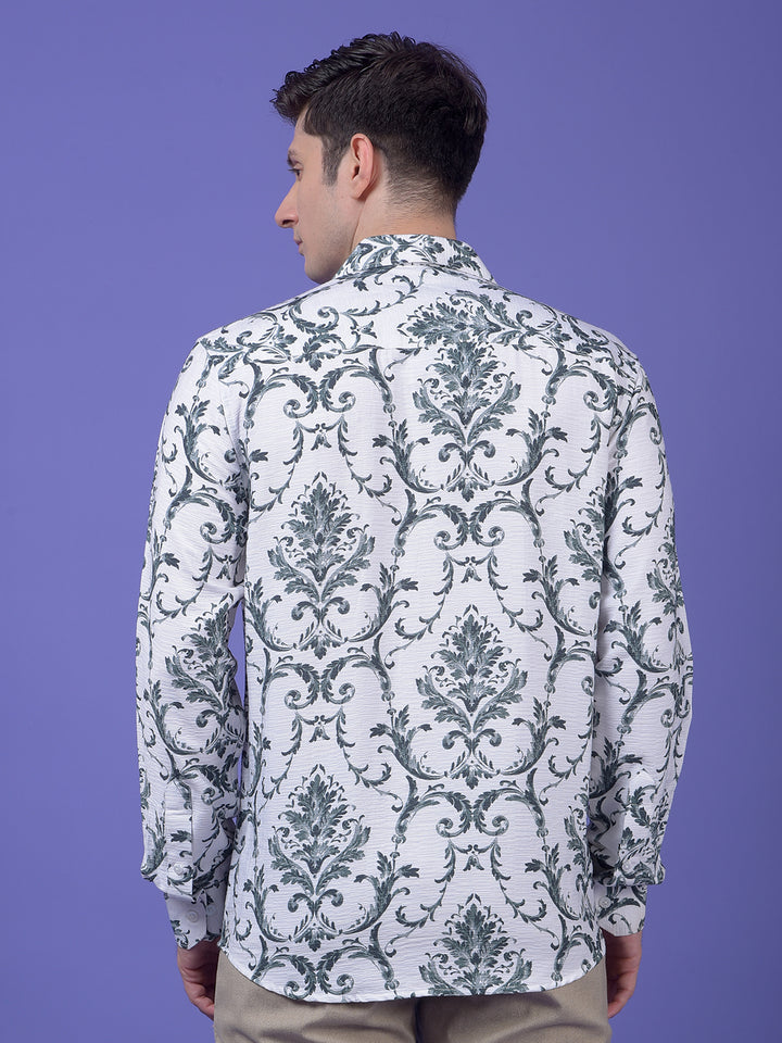 Green Floral Print Shirt