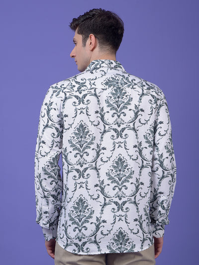 Green Floral Print Shirt