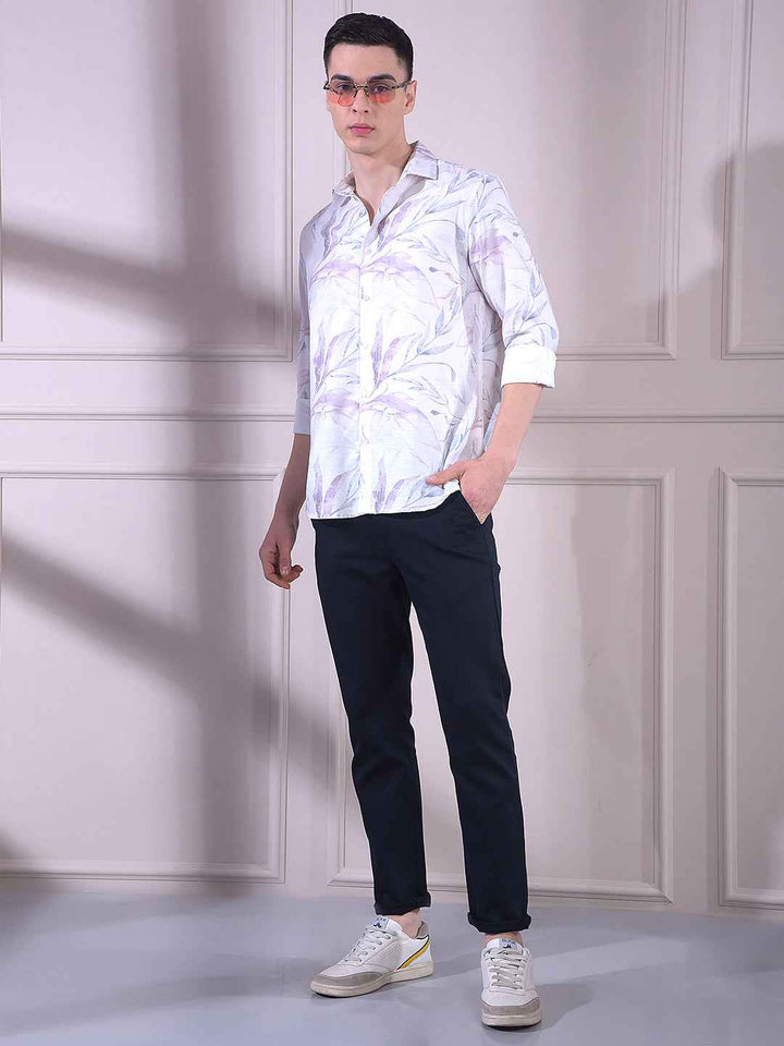 Multi-Color Floral Print Shirt