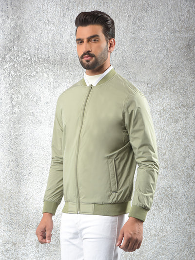 Minimalist Design Green Reversible Jacket