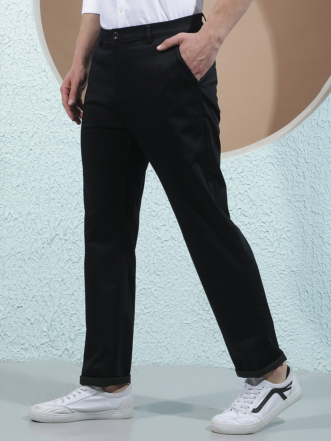 Deep Navy Navy Blue Trousers