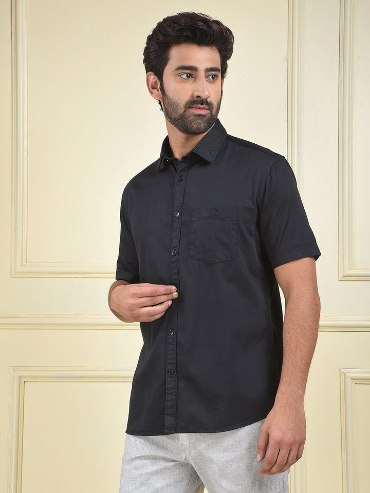 Effortless Look Black Shirt