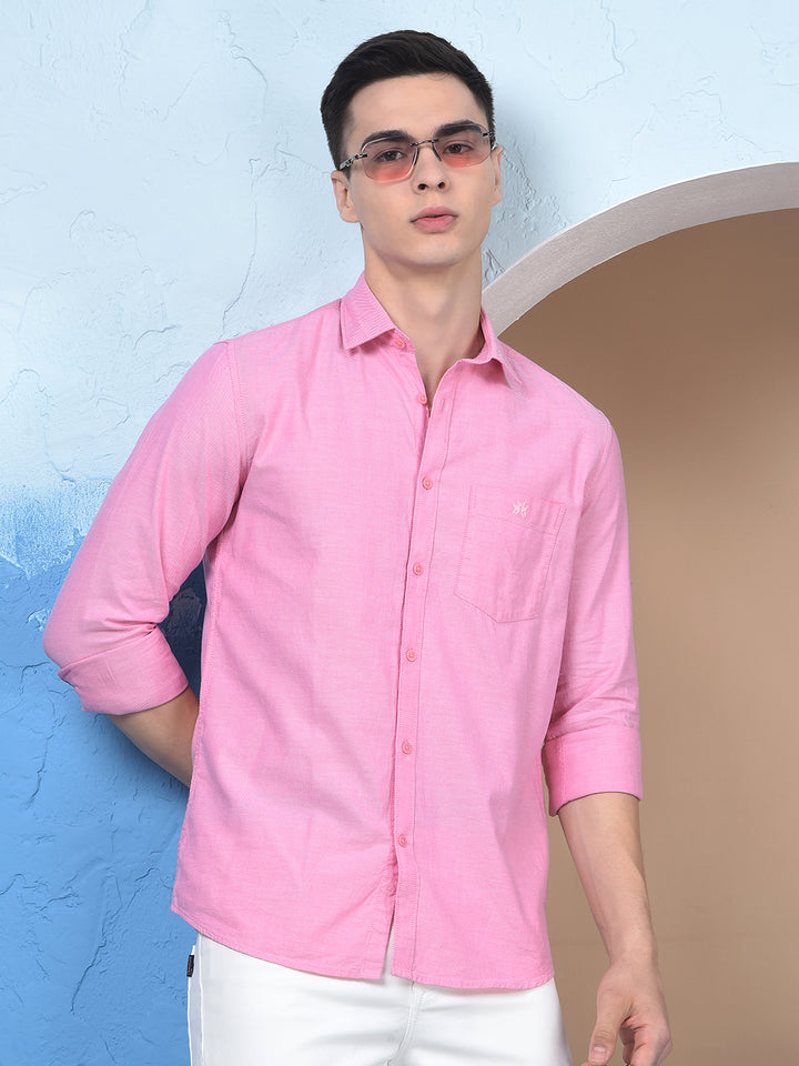 Pink 100% Cotton Shirt