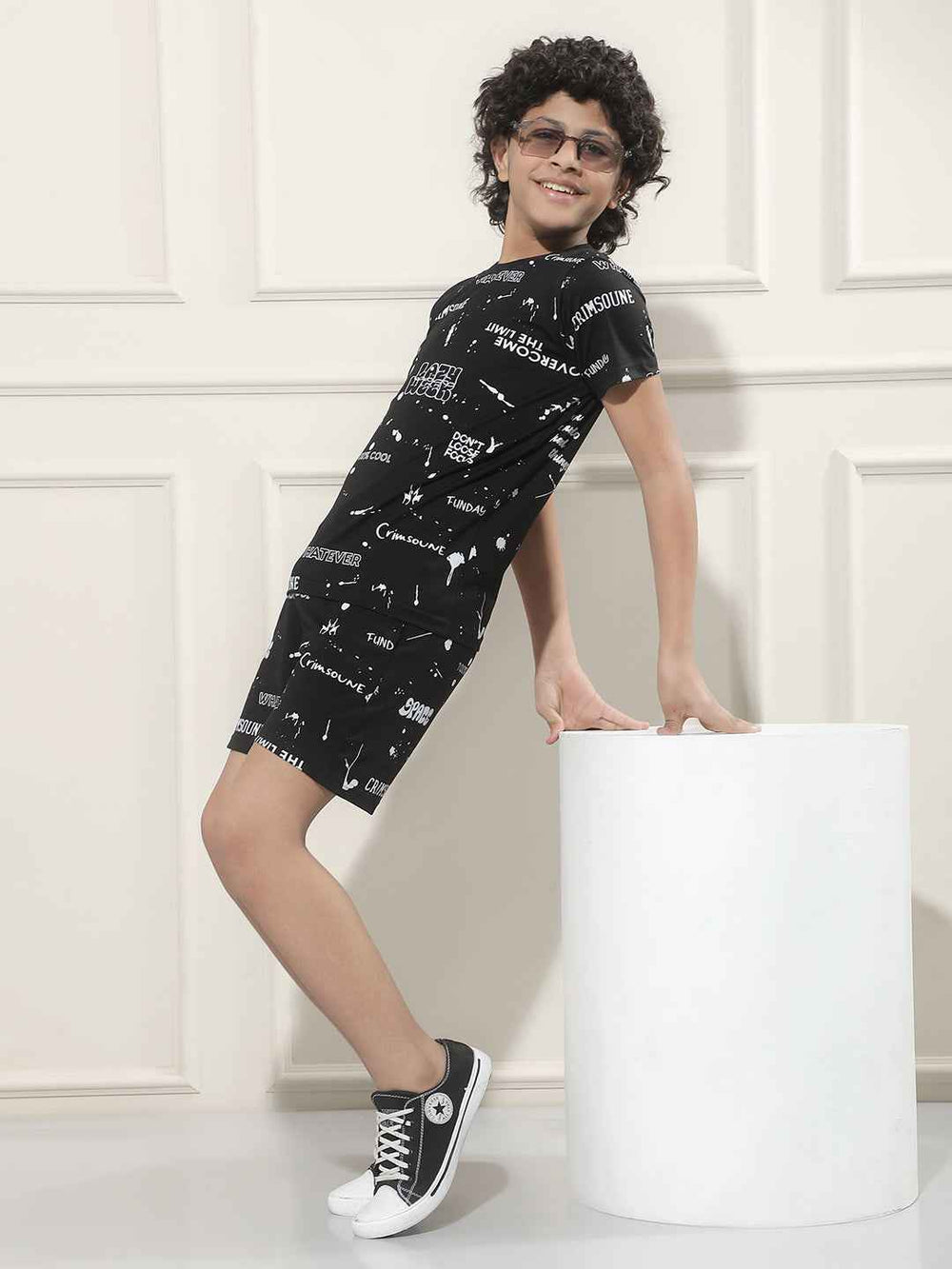 Black Graphic Print T-Shirt
