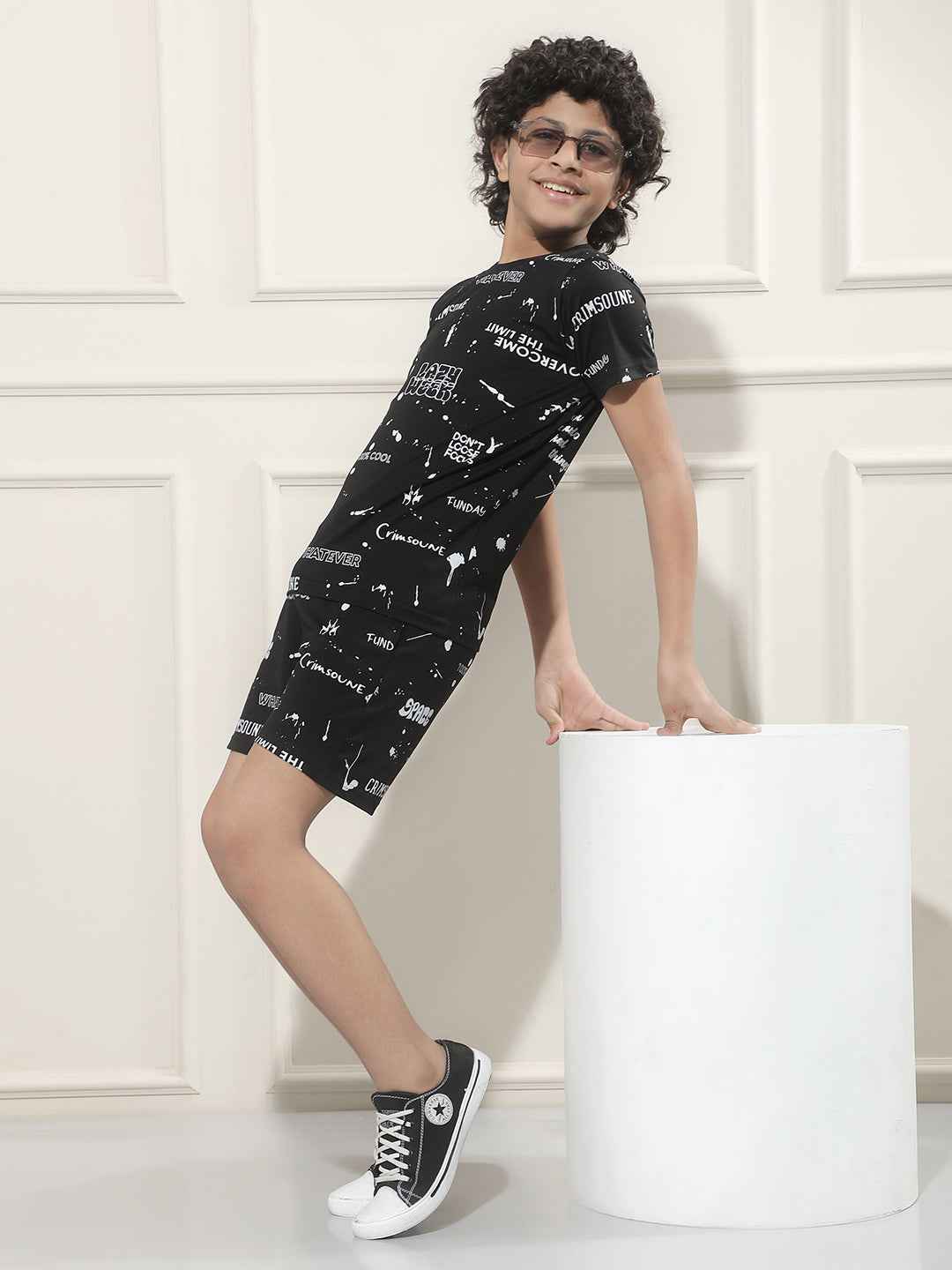 Black Graphic Print T-Shirt