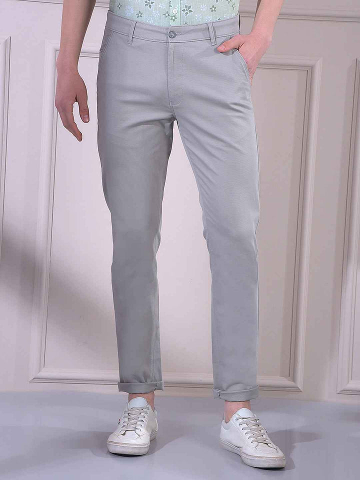 Grey Chinos Trousers