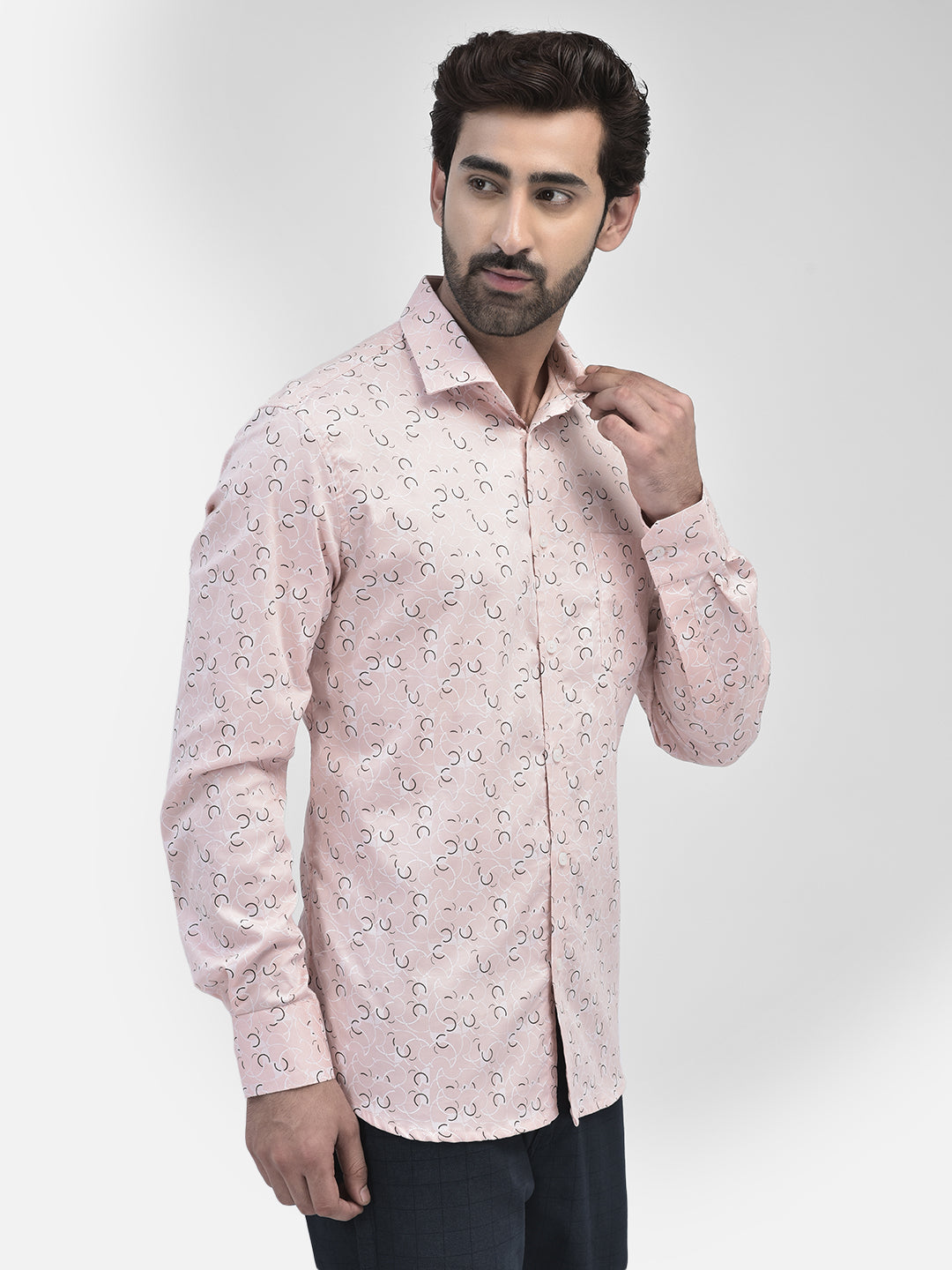 Peach Breeze Everyday Printed Shirt