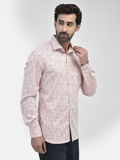 Peach Breeze Everyday Printed Shirt