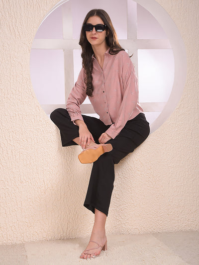 Pink Embellished Shirt