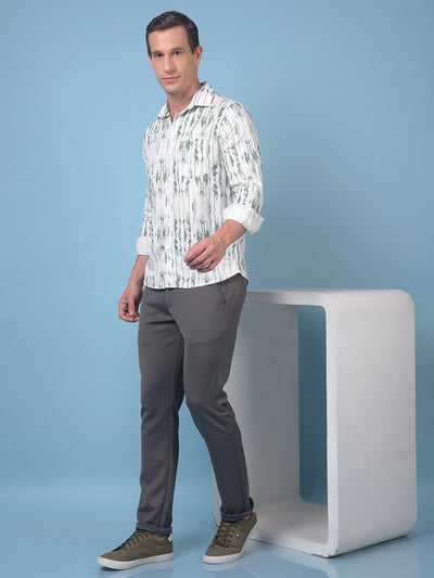 Green Printed Shirt