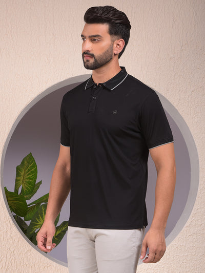 Swanky Black Polo Neck T-Shirt
