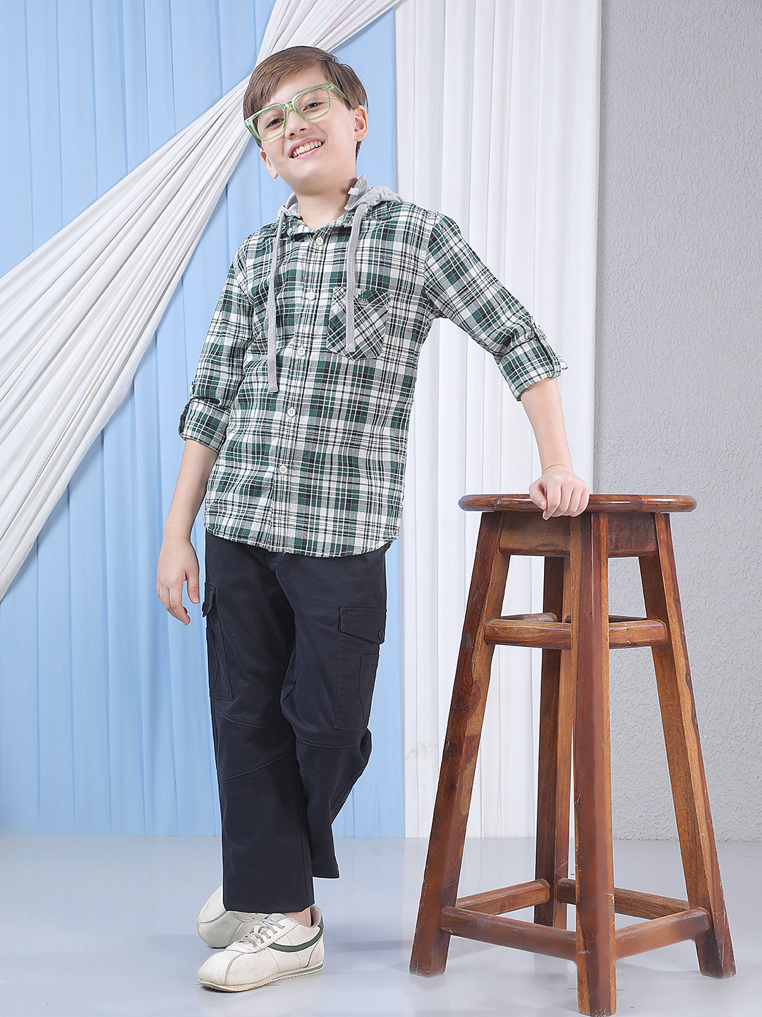 Refined Deep Navy Navy Blue Cargo Trousers