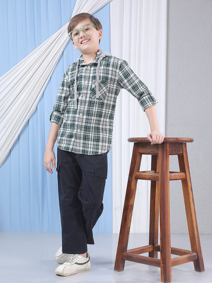 Refined Deep Navy Navy Blue Cargo Trousers